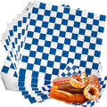Honeydak 600 Pcs Sandwich Wrapping Paper Sheet 15x15 Checkered Food Wax Sheets Parchment Burgers Paper Basket Liner Grease Restaurant Wedding Party Supplies for Wrapping Bread BBQ