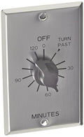 C Series Commercial Style Spring Wound Auto Off In-Wall Time Switch, 2 Hours Timer Length, SPST Switch Type