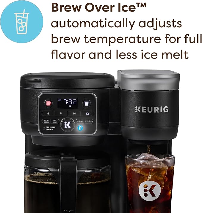 Keurig K-Duo Hot & Iced Single Serve & Carafe Coffee Maker, MultiStream Technology, 72oz Reservoir (Gen 2)