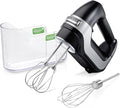 Hamilton Beach Professional 5-Speed Electric Hand Mixer | High-Performance DC Motor | Slow Start | Snap-On Storage Case | Stainless Steel Beaters & Whisk | Black | 62651