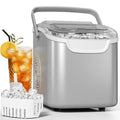 Antarctic Star Pro-Grade Countertop Ice Maker, 8 Cubes in 6 Mins, 26lbs/Day, Self-Cleaning, 2 Sizes, Ultra-Quiet for Home Bar, Kitchen, Office & Entertaining