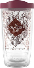 Tervis Harry Potter The Marauder's Map Made in USA Double Walled Insulated Tumbler Travel Cup Keeps Drinks Cold & Hot, 16oz, Classic