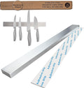 Premium Magnetic Knife Strip for Wall no Drilling – 16 Inch Stainless Steel Magnetic Knife Holder with Neodymium Magnet Strong Adhesive Tape - Lightweight Kitchen Magnet Knife Bar