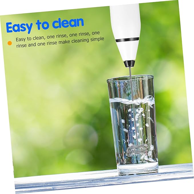 Mikinona 1set Usb Electric Handheld Mixer Stainless Steel Bubbler for Kitchen Automatic Paint Whisk Ergonomic Design Easy to Clean Powerful Frother for Foamed and Food