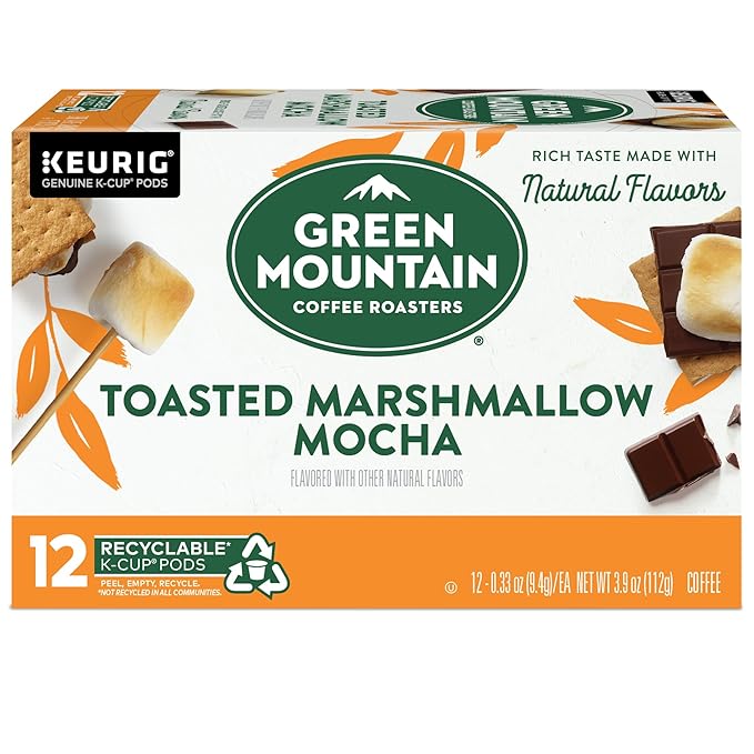 Green Mountain Coffee Roasters Seasonal Selections Toasted Marshmallow Mocha, 72 Count (6 Packs of 12)