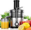 Juicer Machines, 1200W Juicer with 3" Feed Chute for Whole Fruits and Vegs, Dual Speeds Centrifugal Juice Extractor, Heavy Duty Full Copper Motor, 35oz Large Juice Jug, Stainless Steel