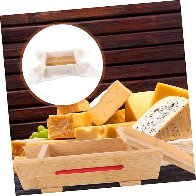 Tofu Maker Wooden Tofu Press Mold Compact DIY Tofu Making Tool for Home Use High Grade Construction Smooth Edges for Silken and Firm Tofu