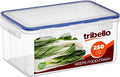 Tribello 250 oz Extra Large Airtight Food Storage Containers with SnapTight Lids – Clear, Stackable, BPA-Free Meal Prep Containers for Kitchen, Freezer & Pantry Storage