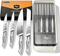MAD SHARK Knife Set, Kitchen Knife Block Sets 8Pcs, High Carbon Stainless Steel, Ultra Sharp Kitchen Knives Sets, Non-Slip Ergonomic Handle, Includes Drawer Organizer, Gift Ready