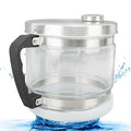 ZJchao Water Container for Distiller, 4L Replacement Distilled Water Pot Distilled Water Distiller Jug Storage Collection Bottle Glass Jar Distiller Water Distiller for Home Beauty Countertop