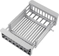 Kitchen Sink Drain Basket Adjustable Over Dish Drying Rack Stainless Steel Drain Basket for Vegetables Fruits Plates Fruits (Silver,Big)