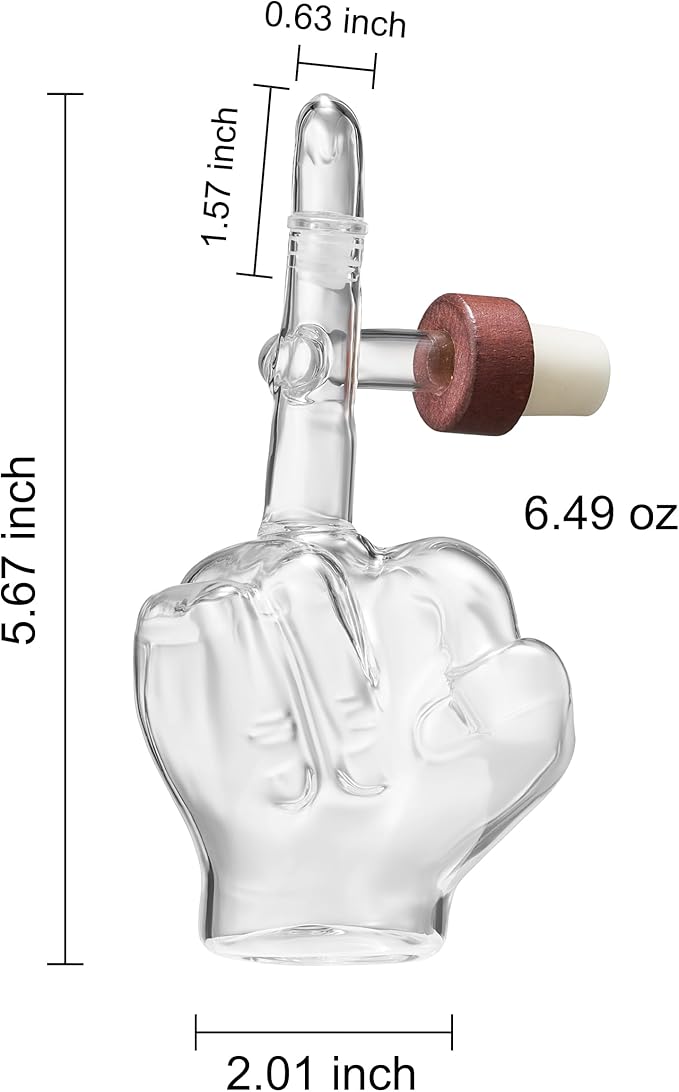 Italian Wine Aerator Decanter, Aerator Pourer, Red & White In Bottle Aerators, Makes Your Wines Taste Better, Italian Design Decanter, Whiskey & Spirits Gifts, 2x5" Areadivino Aerator Clear - Finger