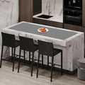 78.7''x15.7''(200cmx40cm) Large Silicone Mat, Silicone Mats for Kitchen Counter, Nonslip Heat Resistant Mat, Extra Large Kitchen Counter Mat, Waterproof Countertop Protector, Light Gray