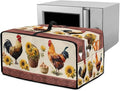Air Fryer Toaster Oven Dust Cover Washable Convection Oven Cover Farmhouse Kitchen Appliance Protector Decorations Countertop Accessories, M, Rooster Chicken Eggs Sunflower