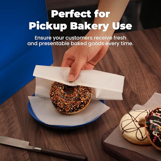 Fit Meal Prep [500 Pack] 8 x 10.75" Wax Paper Sheets for Food, Interfolded Precut Deli Pop Up Grease-Proof Sandwich Paper Wraps, Waterproof for Lunch, Food Basket, Microwave Cover, BBQ