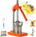Cast Iron Juicer Hand Press, Cast Iron Juicer, Effective Stainless Steel Manual Juice, Heavy Duty Hand Press Juice Extractor for Fresh Lemonade Orange, Easy to Use, Home and Kitchen Essentials