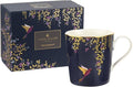 Portmeirion Sara Miller London Chelsea Mug, Navy | 12 Oz Cup for Drinking Tea, Coffee, and Hot Cocoa | Made from Fine China with Gold Detail | Handwash Only