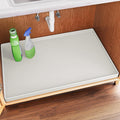 FLATO Waterproof Under Sink Mat 31" x 19" Shelf Liner for Kitchen and Bathroom, Cabinet Protector, Organizers and Storage, Flexible Silicone Drip Tray