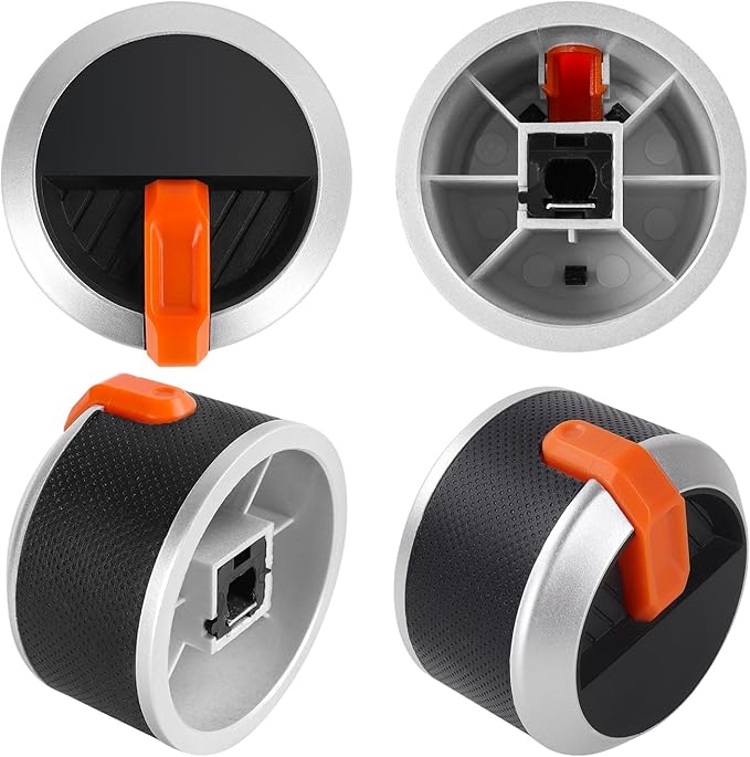 LS'BABQ Gas Grill Griddle Knobs Replacement for Blackstone 1666 1517 1554 1825 1836 Grills, 2 & 4 Burner Gas Griddle Control Knobs for Blackstone 17" 22" 28" 36" Griddle Accessories, 4-Pack, Orange