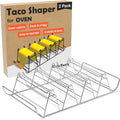 Taco Shell Mold for Baking (set of 2) + Dual Taco Holder (set of 2)