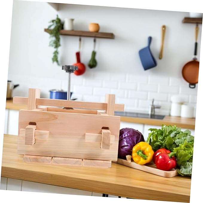 DIY Tofu Press Mold for Homemade Tofu Wooden Making Tool with Cheesecloth for Easy Soybean Curd Creation for Home Kitchen Lovers