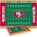 PICNIC TIME NFL Football Field Icon Glass Top Cutting Board & Knife Set, (Parawood & Bamboo)