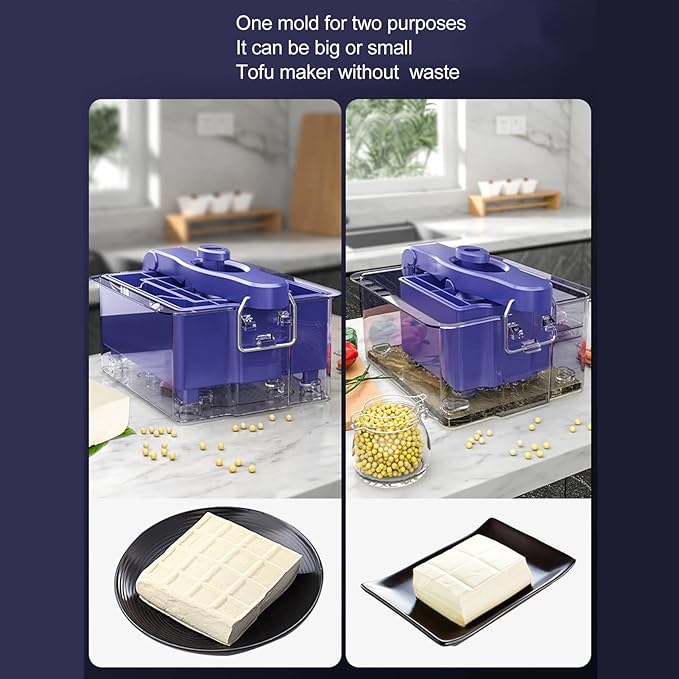 Tofu Press ABS Tofu Presser without Crack to Firm Or Extra Firm Tofu Easily Remove Water DIY Tofu Making Tool Improve the Flavor and Texture for Kitchen Restaurant