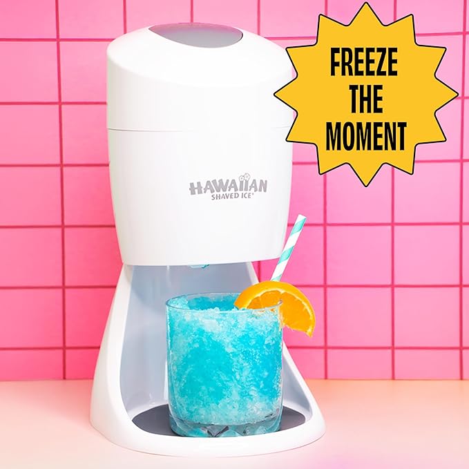 Hawaiian Shaved Ice Mango Syrup - Nut Soy Dairy Free - Flavor Fluffy & Crunchy Snow Cones - Shelf Stable - Makes 8 Servings - 16 ounces