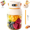 Portable Electric Juicer Cup with Zero Cord Hassle, USB-C Rechargeable, 36 Stainless Steel Blades, 18000 RPM Motor, Leakproof for Shakes,Smoothies,Travel,Gym,Office Outdoor (800ML)