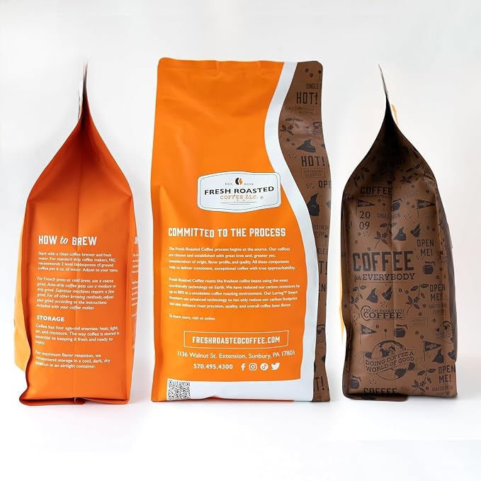 Fresh Roasted Coffee, Organic Timor Whole Bean Coffee, Medium Roast, USDA Organic, 100% Single Origin, Kosher, 5 lb (80 oz)