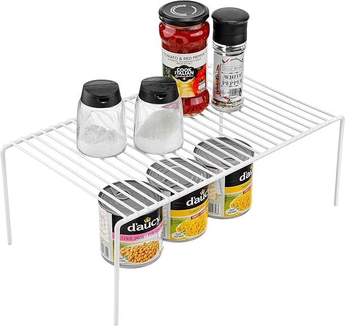 iPEGTOP Expandable Over Sink Dish Drying Rack & Cabinet Shelf Rack
