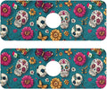 Kitchen Sink Splash Guard 2 PCS 14.7 Inch Sink Faucet Mat Splash Guard for Bathroom Countertop Water Absorbent Foldable Cuttable Soft Washable Mexican Flag Flower Soccer