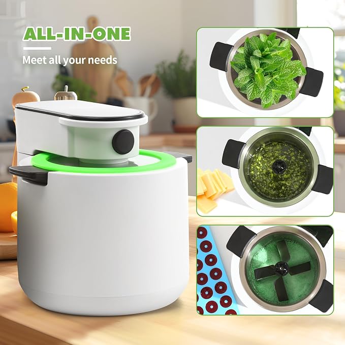 Herbnifique 3-In-1 Decarboxylator & Oil Infuser & Gummy Maker Machine With Mixing Function, Tincture Maker, Herbal Recipe Book Included (White)