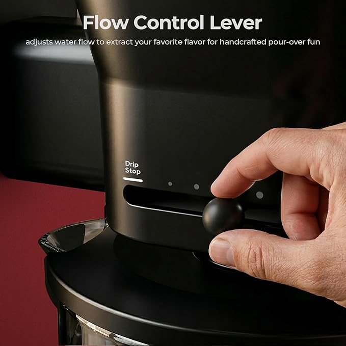 Kismile 8 Cup Drip Coffee Maker, SCA Certified Hot & Cold Brew Coffee Machine, Fast Heating to 197–205℉, 40 Min Keep Warm, Adjustable Flow Control, Easy to Clean