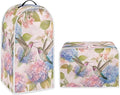 Hummingbird Kitchen Blender Cover Toaster Cover 4 Slice Washable Kitchen Accessories Flower Pattern Small Appliance Protector Dustproof Covers