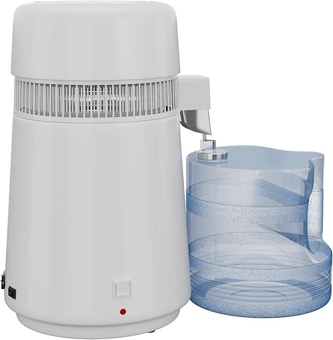 PeakPursuit PeakPursuit Water Distiller, 1 Gal Countertop Distilled Water Machine for Home, 750w Purification Machine with BPA-Free Plastic Container & Stainless Steel Interior for Drinking Cooking