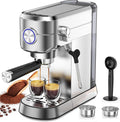 COWSAR Espresso Machine,Expresso Coffee Machines,Espresso Maker with Milk Frother Steam Wand & 40oz Removable Water Tank，Stainless Steel Compact Cappuccino & Latte Machine