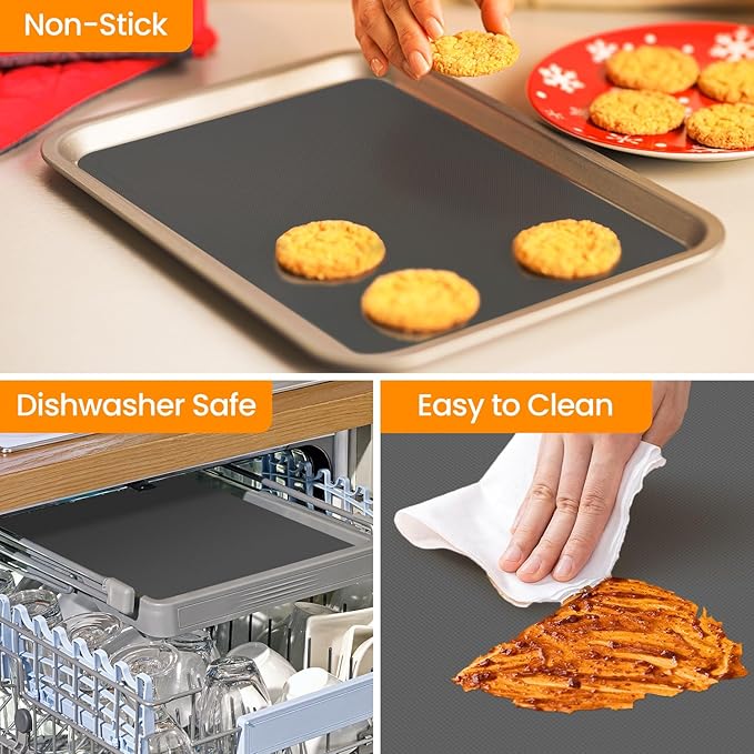 Silicone Oven Liners + Cut to Size SIlicone Baking Mat Roll