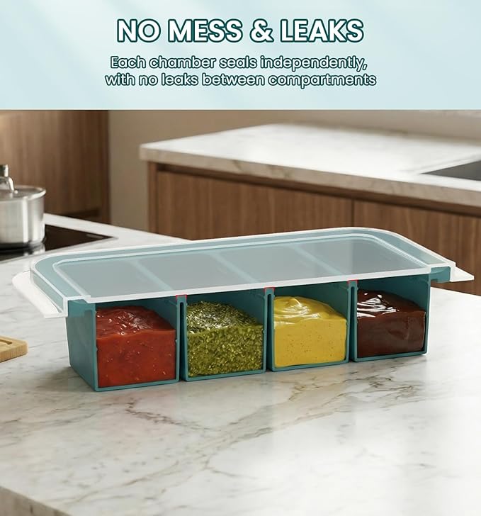 DOQAUS Silicone Freezer Molds, Reinforced Steel Frame 1 Cup Ice Cube Trays with Lid, 2 Pack 4-Cavity BPA-Free Soup Containers for Meal Prep, Kitchen