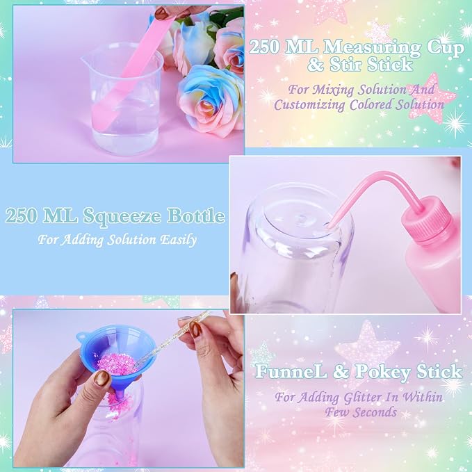 6 Pack 16 Oz Acrylic Snow Globe Tumbler Diy Starter Kit, Double Wall Plastic Pre-Drilled Snowglobe Tumbler Supplies Craft Tool Set