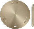 uxcell Heat Diffuser Plate for Gas Stove 9.4 Inch Round Heat Conduction Induction Adapter Plate with Removable Handle Cookware Protector for Cookware Heat Cooking Unfreeze, Rose Gold