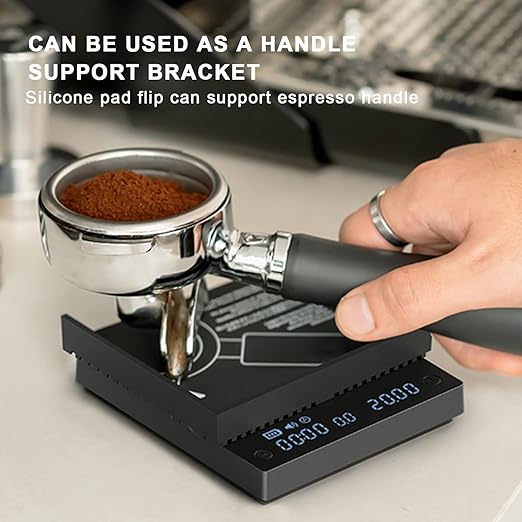 TIMEMORE Basic Mini Coffee Scale with Timer, Multifunction Electronic Espresso Scale, Ultra Thin and LightMini Digital Food Kitchen Scale for Baking, Cooking， (Black Mini)