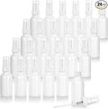 JUVITUS (24 pack) 1 oz High Shine Gloss Glass Boston Round Bottle with White Treatment Pump