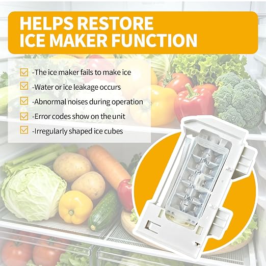 Supplying Demand W10873791 W10760070 Refrigerator 10 Cube Flex Tray Ice Maker Replacement Model Specific Not Universal