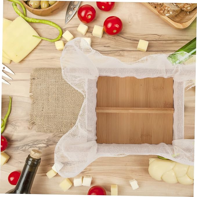 Healifty Tofu Press Mould with Lid Practical Tofu Maker Tool for Homemade Silken and Firm Tofu Smooth Interior Design for Easy Cleaning and Convenient Use Kitchen