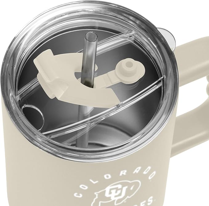 Logo Brands Colorado Buffaloes 40oz Archway Sand Powder Coat Tumbler