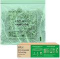 BEIDOU-PAC Compostable Quart Food Storage Freezer Bags, 60 Count | 2 Mil | 8 IN x 7 IN, Freshness Easy Open Biodegradable Eco-Friendly Reclosable Compost Zipper Bags