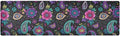 2-in-1 Table Runner Trivet for Hot Dishes Heat Resistant Hot Plate Mat Pad 39x12 Inch Waterproof Table Protector Trivets for Countertop Decorative Retro Paisley Floral Dots