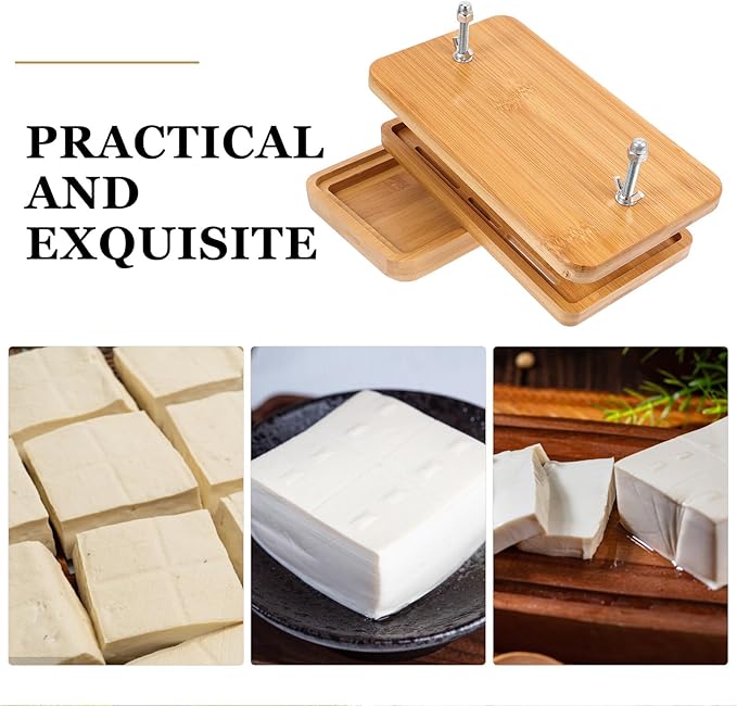 Tofu Press Mold 3-layer Tofu Maker with Drip Tray 26x15cm Bean Curd Pressing Tool Kitchen Use