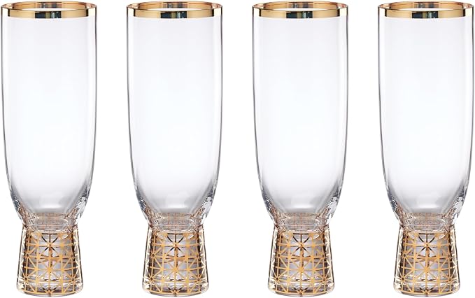 Lenox 897411 Tuscany Classics Gold Frost Flutes, Set of 4